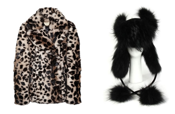 Burberry,. Burberry Prorsum, Burberry fur jacket, rabbit fur jacket, Miason Michel, fur hat, fox hat