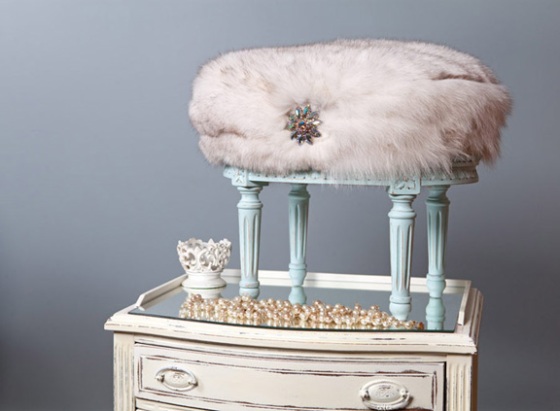 fur, furniture, vintage fur, home furnishing, fur in the home
