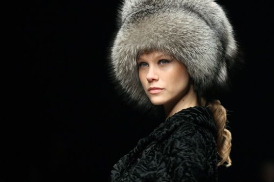 fur hat, fur coat, luxury fur, fur on the catwalk, fur hypocrite
