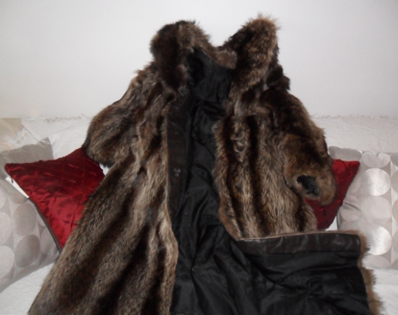 vintage, fur coat, raccoon coat, grandma's fur coat, heirloom